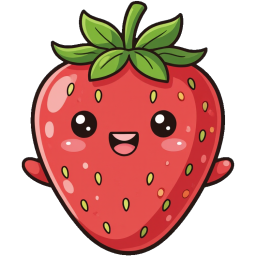 Happy Strawberry sticker